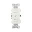 Commercial Combo Switch, Stand, #14-#12 Awg 15A, 120/277V, White, (2) 3-Way, Duplex, 276W-BOX