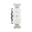 Commercial Combo Switch, Stand, #14-#12 Awg 15A, 120/277V, White, (2) 3-Way, Duplex, 276W-BOX