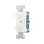 Commercial Combo Switch, Stand, #14-#12 Awg 15A, 120/277V, White, (2) 3-Way, Duplex, 276W-BOX