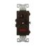 Commercial Combo Switch, Neon Pilot Light, #14-#12 Awg 15A, 120V Switch, 125V Pil Lgt, Brown, 277B-BOX