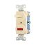Commercial Combo Switch, Neon Pilot Light, #14-#12 Awg 15A, 120V Switch, 125V (Pil Lgt), Ivy, 277V-BOX