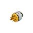 Straight Blade Plug, #18-12 Awg 15A, 277V, Armored Vinyl, 7-15P, 2-Pole 3-Wire, 0.25-0.63", 2839-BOX