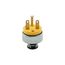 Straight Blade Plug, #14-10 Awg 15A, 250V, Armored Vinyl, 6-15P, 2-Pole 3-Wire, 0.25-0.63", 2866-BOX