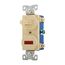 Commercial Combo Switch, Neon Pilot Light, Stand, #14-#12 Awg 15A, Ivy, 294V-BOX