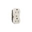 Residential Duplex Receptacle, #14 Awg 15A 125V, 2-Pole 3-Wire, Duplex, 8 Quick Wire Ports, 298-4BK-BU