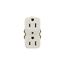 Residential Grade Duplex Receptacle, #14 Awg 15A 125V, Push Wire, High-Impact Duplex, Bulk, 298-4W3