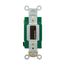 Locking Switch, #14-10 Awg, 30A, 120/277V, Back & Side Wiring, Key Actuator, Brown, 1-Pole, 3031L