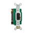 Locking Switch, #14-10 Awg, 30A, 120/277V, Back & Side Wiring, Key Actuator, Brown, 1-Pole, 3031L