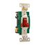 Arrow Hart Toggle Switch, Pilot Lighted Red, #14-10 Awg 30A, 120/277V, Red, 3032PL