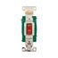 Arrow Hart Toggle Switch, #14-10 Awg 30A, 120/277V, Red, Load Type: Motor Control, Fan, 2-Pole, 3032RD