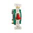 Arrow Hart Toggle Switch, #14-10 Awg 30A, 120/277V, Red, Load Type: Motor Control, Fan, 2-Pole, 3032RD