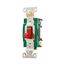 Arrow Hart Toggle Switch, #14-10 Awg 30A, 120/277V, Red, Load Type: Motor Control, Fan, 2-Pole, 3032RD