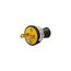 Straight Blade Plug, #14-10 Awg 15A, 125V, Black Rubber, 1-15P, 2-Pole, 2-Wire, Screw, 3123BK-BOX