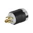 Locking Plug, #16-12 Awg, 30A, 120/208V, Safety Grip, 4-Pole, 4-Wire, 0.63 To 1.16 In, 3431N-M