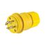 Arrow Hart Watertight Locking Connector, #18-10 Awg 30A, 120/208V, 4-Pole, 4-Wire, 3431PW