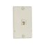 Wallplate w/ Connector, Residential Telephone, Light Almond, Data/Voice Modular Jack, 630A, 3521-4LA