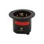 Locking Flanged Inlet, 10A, 20A, Industrial, 250/600V, Black, 4-Pole, Five-Wire, Grounding, 3524BK