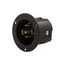 Locking Flanged Inlet, 10A, 20A, Industrial, 250/600V, Black, 4-Pole, Five-Wire, Grounding, 3524BK