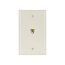 Wallplate w/ Connector, Residential Telephone, Light Almond, Data/Voice Modular Jack, 625B4, 3532-4LA