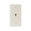 Wallplate w/ Connector, Residential Telephone, Light Almond, Data/Voice Modular Jack, 625B4, 3532-4LA