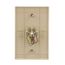 Telephone Jack Wallplate, Ivory, Surface, 625B4, 4-Conductor Jack, Rj11, Rj14, 3533-4V