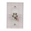 Telephone Jack Wallplate, White, Surface, 625B4, 4-Conductor Jack, Rj11, Rj14, 3533-4W