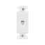 4-Conductor Telephone Jack Decorator Insert, White, Surface, Type 625, 3560-4W