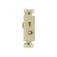 Telephone Jack & Coaxial Adapter Decorator Insert, Ivory, Type F, Rj11, Rj14, Combo, 3562V