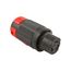 Locking Connector, #10-6Awg 50A, 600 Vac, 250Vdc, Black, Red, Pro Grip, 2-Pole 3-Wire, 3762EX