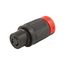 Locking Connector, #10-6Awg 50A, 600 Vac, 250Vdc, Black, Red, Pro Grip, 2-Pole 3-Wire, 3762EX