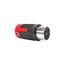 Locking Plug, #10-6Awg, 50A, 600 Vac, 250Vdc, Black, Red, Pro Grip, 3-Pole, 4-Wire, Grounding, 3765EX