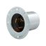 Locking Flanged Inlet, #10-6Awg, 50A, Industrial, 600 Vac, 250Vdc, Back Wiring, Steel, 3775