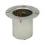 Locking Flanged Inlet, #10-6Awg, 50A, Industrial, 600 Vac, 250Vdc, Back Wiring, Steel, 3777