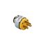 Straight Blade Plug, #18-12 Awg, 20A, 250V, Yellow, Armored Vinyl, 6-20P, 2-Pole 3-Wire, 3809-BOX