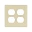 Duplex Receptacle Wallplate, 10% Deeper Than Standard Size, Ivory, Toggle Cutout, Thermoset, 4150V-BOX