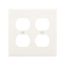 Duplex Receptacle Wallplate, 10% Deeper Than Standard Size, White, Toggle Cutout, Thermoset, 4150W-BOX