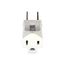 Single Outlet Grounding Adapter, Grounding Adapter, 15A, 125V, White, 5-15R, Nema5-15R, 419W