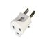 Single Outlet Grounding Adapter, Grounding Adapter, 15A, 125V, White, 5-15R, Nema5-15R, 419W
