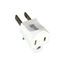Single Outlet Grounding Adapter, Grounding Adapter, 15A, 125V, White, 5-15R, Nema5-15R, 419W