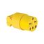 Arrow Hart Straight Blade Connector, #18-12 Awg 15A, 250V, 6-15R, 2-Pole 3-Wire, Screw, 4227-BOX
