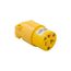 Arrow Hart Straight Blade Connector, #18-12 Awg 20A, 125V, 5-20R, 2-Pole 3-Wire, Screw, 4228-BOX
