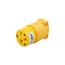 Arrow Hart Straight Blade Connector, #18-12 Awg 20A, 250V, 6-20R, 2-Pole 3-Wire, Screw, 4229-BOX