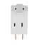 3 Outlet Cube Tap, Single Receptacle To 3 Outlets, Polarized, 15A, 125V, White, 1-15R, 4400W-BOX