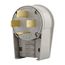 Arrow Hart Angled Plug, #12-4 Awg 60A, 120/208V, Black w/ Neoprene Gasket, 18-60P, 4-Pole 4-Wire, 4516AN
