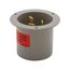 Arrow Hart Flanged Inlet, #12-4Awg, 50A, 125/250V, Gray w/ Neoprene Gasket, 10-50P, Vinyl, 4524NFI