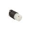 Safety Grip Locking Plug, #16-12 Awg, 15A, Commercial, 125V, Back Wiring, Black, White, 4720