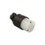 Safety Grip Locking Connector, #14-10 Awg, 10A, 15A, Industrial, 125/250V, Back Wiring, Black, 4755