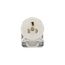 Arrow Hart Straight Blade Angled Plug, #18-12 Awg 15A, 125V, White, Vinyl, 5-15P, 2-Pole 3-Wire, 4867ANW-BOX