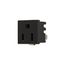 Panel Mount/Snap-In Single Receptacle, #14-12 Awg 15A, Snap-In, Panel 125V, Bulk, Black, 49-01BK-BU