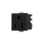 Panel Mount/Snap-In Single Receptacle, #14-12 Awg 15A, Snap-In, Panel 125V, Bulk, 49W-BU